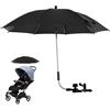 QINGLANG Ombrellone universale per carrozzina, protezione dai raggi UV, parasole per passeggini, parasole con morsetto regolabile e braccio flessibile, baldacchino per passeggino, bicicletta, sedia a rotelle