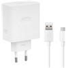 OPPO CARICABATTERIE ORIGINALE PER CASA USB SUPERVOOC VCB3HDEH 33W CON CAVO TYPE-C D301 WHITE PER SMARTPHONE