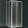 BL PLAST Box Doccia Angolare 80x80 cm Scorrevole Bianco