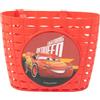 Tataway Cestino Disney Cars Per Bicicletta Da Bambino, In Palstica Di Colore Rosso