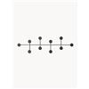Audo Copenhagen Appendiabiti da parete in metallo Afteroom -