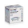 V-TAC VT-817 Portafaretti da incasso orientabile rotondo metallo bianco per lampadine GU10-GU5.3 - sku 8938