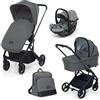 FOPPAPEDRETTI - Trio Tic Toc Stone con Seggiolino Auto Disk Infant + Borsa e Coprigambe OMAGGIO