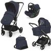 FOPPAPEDRETTI - Trio Tic Toc Navy con Seggiolino Auto Disk Infant+ Borsa e Coprigambe OMAGGIO