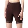 Bellivalini Leggings Corti con Pizzo Donna BLV50-216 (Marrone, 4XL)