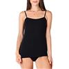 Bellivalini Donna Maglia Intima in Cotone BLV50-220 (Nero, 4XL)
