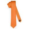 Ladeheid Cravatta classica da uomo, opaca, perfetta per l'ufficio e le festività, colori vari - Ideale per incontri d'affari, matrimoni TMM-7 (150cm x 7cm, Arancione)