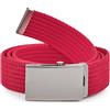 Merry Style Cintura Donna in Tessuto P20 (Rosso-Argento, 105 cm (Lunghezza totale 110 cm))