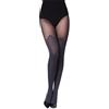 Merry Style Collant Donna con Effetto Ottico Calze Overknee Collant Donna Fantasia MS 389 60 DEN (Rosso, XL)