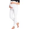 Be Mammy Leggings Premaman Lunghi BE20-257(Bianco, XL)