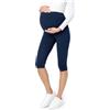 Be Mammy Leggings Premaman 3/4 in Viscosa BE20-229 (Blu Marino, M)