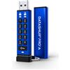 iStorage datAshur PRO+A USB3 SSD Esterna 32GB 256-Bit Blu Alluminio