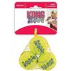 KONG Air Squeakers Palline da tennis X-Small - Diametro 3,8 cm (3 pezzi) - Confezione da 4