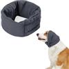 lelewangluo Paraorecchie calmante per cani, paraorecchie per animali domestici, fascia per la testa, regolabile in velcro per le orecchie per cani in rilievo per l'ansia animale domestico (grigio, S)