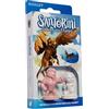 Roxley Games Santorini: Soaring Over Olympus - Card Pack Expansion for Santorini Second Edition - 17 New God Cards, Talus & Worker Minis, Tokens & Mode Cards - Ages 8+ - 2-4 Players
