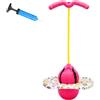 BOFITENG Pogo - Palla per saltare con impugnatura, per adulti, capacità di carico di 100 kg, per allenamento dell'equilibrio, sport, perdita di peso e bruciare i grassi (rosa)