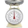 TERRAILLON - Bilancia da cucina vintage - Tara manuale, quadrante grande e vaschetta da 1 litro, capacità 5 kg - Modello 'Tradition 500' Crema