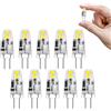 I-SHUNFA Lampade LED G4, Lampadine LED da 1,2W 12V sostitutive per lampade alogene da 10W-15W, 120 lumen, non dimmerabili, piccole lampadine LED per cappa da cucina, cucina (4led*6000k*10pack)