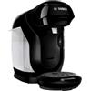 Bosch Tassimo Style Friendly Macchina per capsule TAS112E, oltre 70 bevande, adatta a tutte le tazze, completamente automatica, sostenibile, salvaspazio, 1400 W, nero