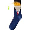 Buckets of Hats Donald Trump Comedy Joke Socks Make America Great Again MAGA divertente regalo blu, Due paia - Blu, Taglia unica