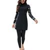 keephen Costume da Bagno Donna Musulmano Medio Oriente Modesto Arabo Islamico Burkini Costume da Bagno Beachwear 2 Pezzi