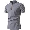 DUHGBNE Maglia Padel Uomo Polo Uomo Manica Corta Cotone Oversize Polo Estivo Collo Coreana Mens Camicia Estivi Outdoor Cene Estive alla Maglia da Lavoro Estiva