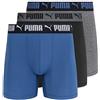 PUMA Confezione da 3 Boxer Sportivi Boxer Corti Uomo (Pacco da 3)