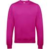 Awdis - Felpa Girocollo Tinta Unita - Uomo (M) (Rosa Acceso)