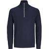 JACK & JONES Jjeperfect Knit Half Zip SN Maglione Lavorato a Maglia Uomo (Pacco da 1)