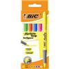 Bic Grip Penne evidenziatore Portafoglio da 5 Wallet of 5 Colori assortiti.