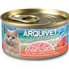 ARQUIVET-Tonno rosso e salmone in salsa - Mini Filetti- Mini Filetti 80gr