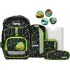 ergobag set zaino scolastico pack set CyBear Race - Nero