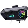 Walmeck Motocicletta BT5.3 Intercom Cancellazione del Rumore di Rumore Esperienza Audio Superiore per gli Appassionati di Esterni (2 in 1)