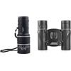 Janasiba 2pcs binocolo portatile 2000x25 HD zoom e telescopio monotubo 16x52 telescopio pieghevole BAK4 con ampia portata per