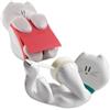 Post-it Dispenser Pesante Gatto + Scotch Dispenser Pesante Nastro Adesivo Gatto - 1 Blocco Post-it Z-Notes 76x76 mm Rosa (90 Fogli) + 1 Rotolo Nastro Scotch Magic 19 mm x 33 m