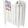 Garronda Rollborder Recinzione in legno flessibile 100 x 40 cm bordatura giardino bordura per aiuola staccionata in legno cordolo Decorazione da frutteti Palizzata GD-0148 Bianco