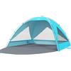 Wolfwise Tenda da Spiaggia UPF 50+ per Famiglia, Riparo Solare Anti-UV con 3 Finestre Ventilate, Pavimento Estensibile e Borsa per il Trasporto, Capacità 8 Persone, Blu