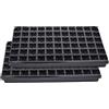 Garronda Confezione da 2 Semenzaio germinazione Vassoio Germinazione per Semi di Coltivazione di Piante da Interno Mini Serra GD-0066 (53x32 cm; 66 Cellule; Nero)