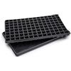 Garronda Semenzaio germinazione Vassoio Germinazione per Semi di Coltivazione di Piante da Interno Mini Serra GD-0066 (53x32 cm; 112 Cellule; Nero; 1 Pezzo)