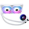 THERMALRLGHT TR-Thermalright Frozen Notte 240 White ARGB V2 - Radiatore liquido per CPU a specchio, effetto luce infinita, 240mm, raffreddamento Aio, doppia ventola PMM, per AM4/AM5, Intel LGA1851/1700/115x