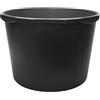 Garronda Mastello in Plastica Grande 3 Pezzi 90 L Rotondo - vasca per malta robusta in plastica riciclata, contenitore da muratore per cantiere, giardino e casa GD-0170