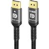 Ubluker 10K 8K 4K Cavo DisplayPort 2.1 54Gbps 15M, Certificato Cavo DP a DP 4K 240Hz 165Hz 144Hz 120Hz 10K 8K 60Hz in Nylon Intrecciato UHBR HDCP2.3 FreeSync G-Sync RTX5090 Monitor PC Proiettore