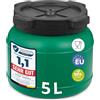 Garronda tanica di plastica da 5 litri a bocca larga con coperchio, in materiale privo di BPA, bidone plastica universale, serbatoio acqua per il giardino GD-0078, Verde