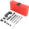 weyleity Kit per interruttore catena per moto, 13 pezzi, tagliacatena | Kit per la rimozione della catena e rivettatrice per moto, bici, ATV