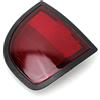 Generic Riflettore per Paraurti Posteriore Durevole Riflettore Laterale per Coda Adatto per L200 Adatto per Triton ML MN 2005-2015, Pannello Riflettente per Paraurti Rosso in ABS Metallo PMMA per