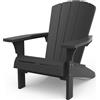 Sedia da Giardino Keter Alpine Adirondack 80x93x93 cm con porta bicchiere Grafite