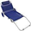 Spiaggina Carrello Pieghevole Steel 145x52x62h cm in Textilene Vari Colori