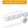 Rotoli carta termica 57×20 (10 pz) per POS