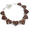 Fatto a mano Collana Eudialyte Naturale 18" Catena Regolabile Cuore Gemma Gioielli PT 4200