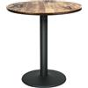 OHMG Tavolo da bar quadrato alto cucina mangia in piedi con piano in legno MDF,tavolini da caffè, bistrò, tavoli da pranzo, per bistrò, soggiorno, sala da pranzo, terrazza (rotonda-70 x 70 x 72 cm)